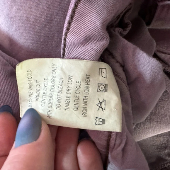 Anthropologie Level 99 Lily Skinny Straight Mauve/Purple Size 30 Petite - Picture 6 of 10